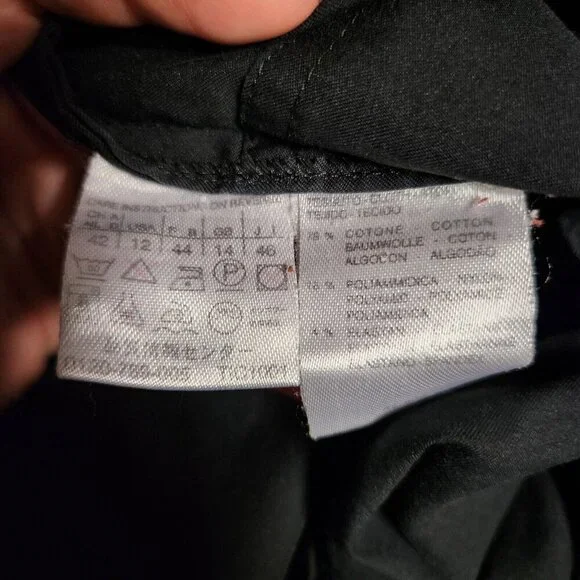 Weekend Max Mara Full Zip Hoodie Jacket Size 12 Black Pockets Drawstring - Picture 12 of 15